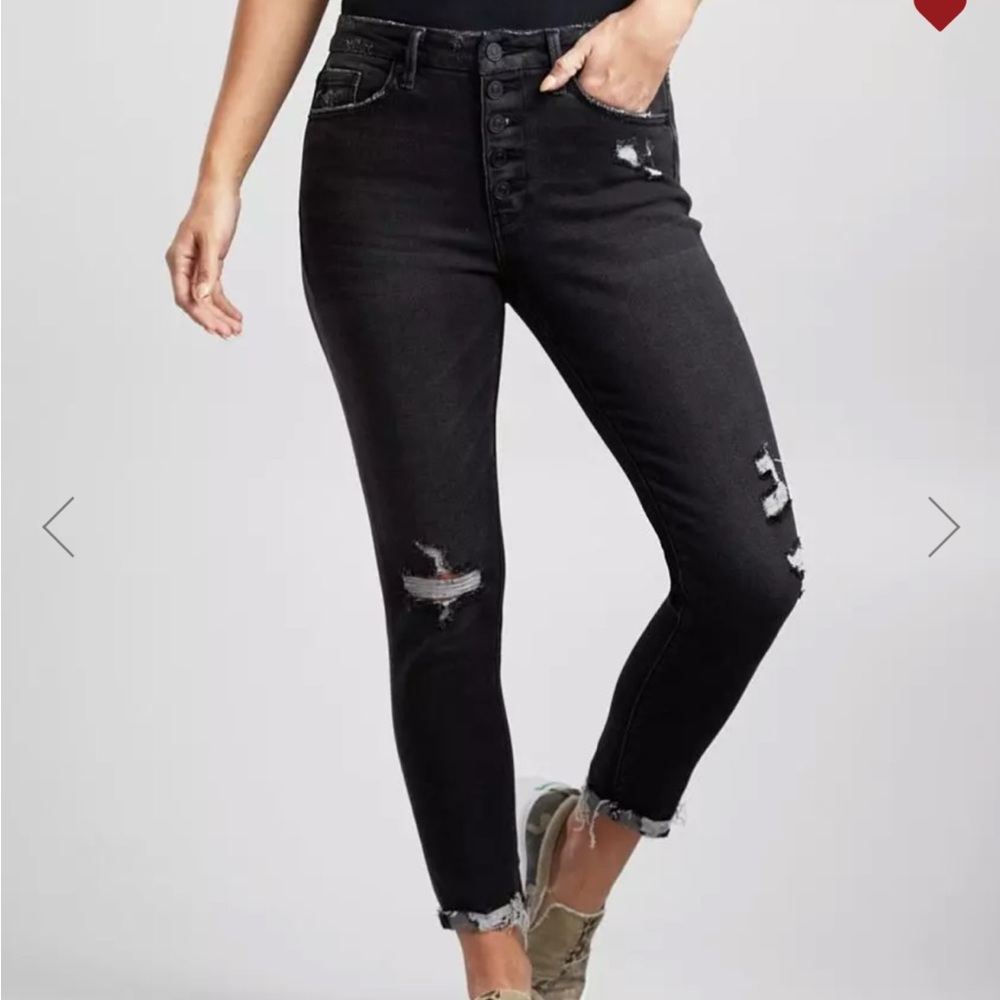 Kancan High Rise Ankle Skinny Stretch Jean